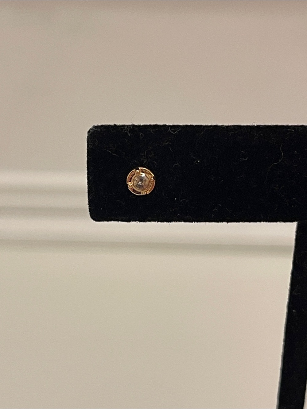 Gold Crystal Stud Earrings